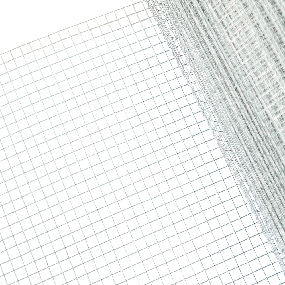 Hardware Cloth 50ft x 36in Wire Mesh 1/2 inch 19 Gauge Mesh Roll Hot Dipped Galvanized After Welding Heavy Duty Garden Chicken Rabbit Snake Wire Fence