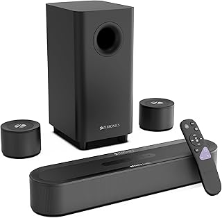 Zebronics 2026 Launch 380W Soundbar with Dolby Audio, 5.1 Channel Surround, 13.33cm Subwoofer, Dual Rear Satellites, Bluetooth v5.4, HDMI ARC, Optical in, AUX, USB (Juke Bar 9300C)