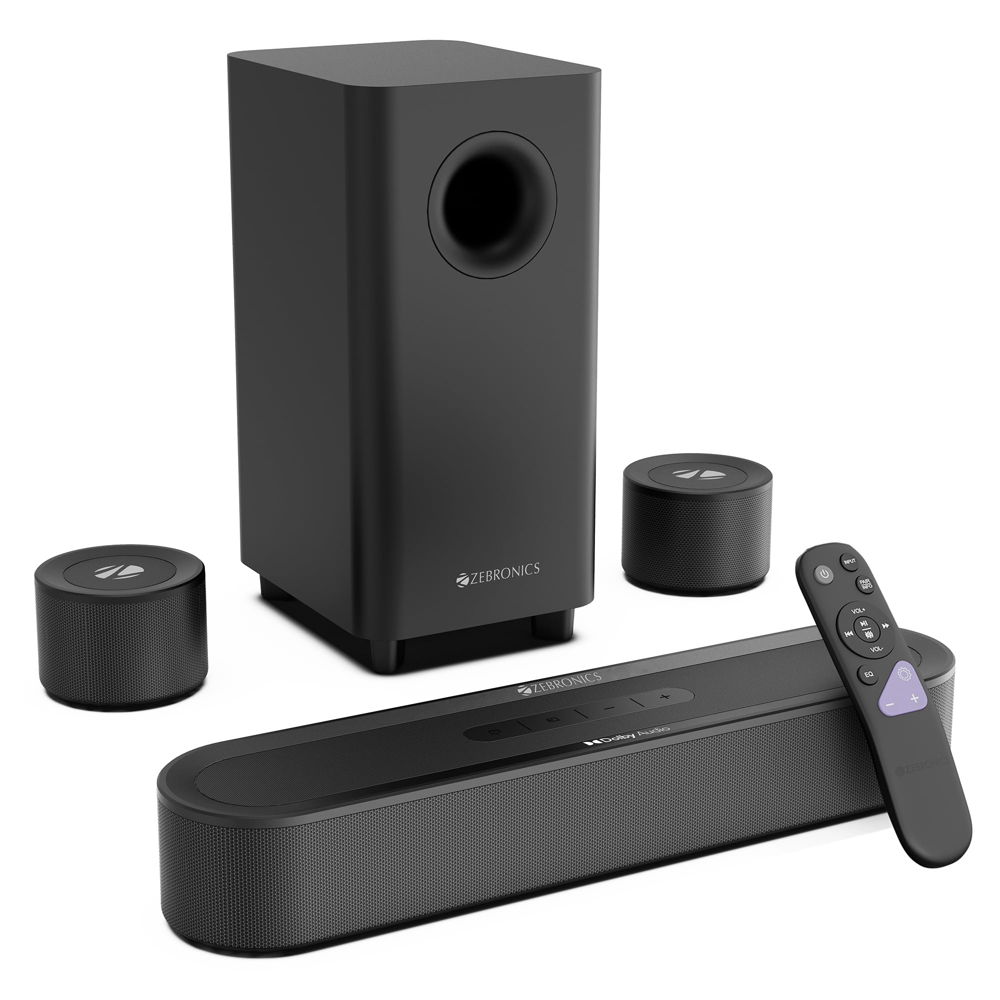 Zebronics 380W Soundbar with Dolby Audio, 5.1 Channel Surround, 13.33cm Subwoofer, Dual Rear Satellites, Bluetooth v5.4, HDMI ARC, Optical in, AUX, USB (Juke Bar 9300C)-picture-30