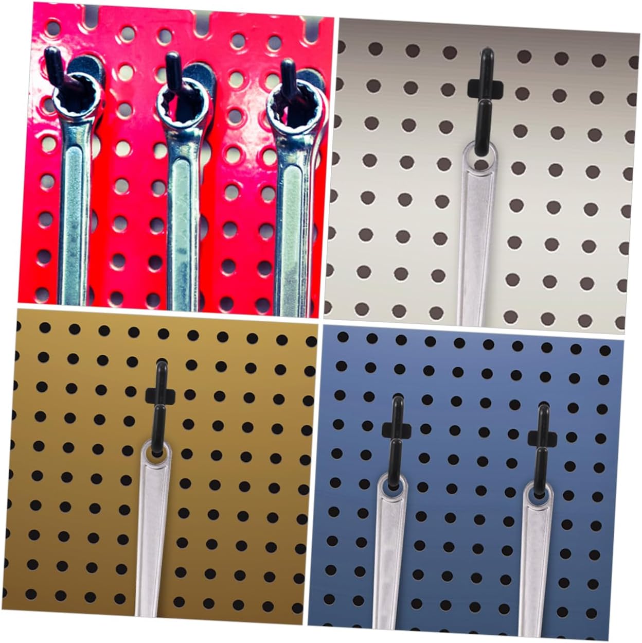 Veemoon 80pcs Heavy Duty Plastic Pegboard Hooks for Garage Tools Versatile Display Hangers for Home Organization Easy Installation Storage