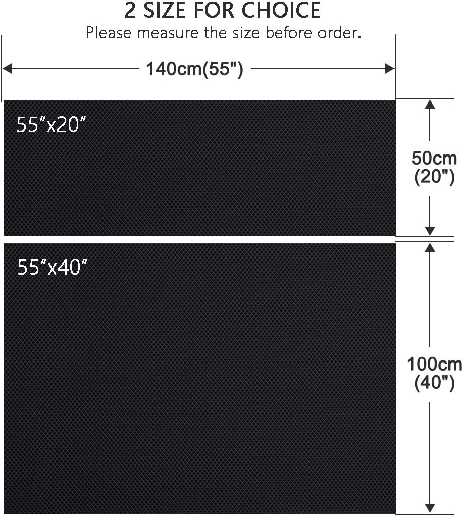 Speaker Grill Cloth Stereo Mesh Fabric for Speaker Repair, Black - 55 x 20 in / 140 x 50 cm