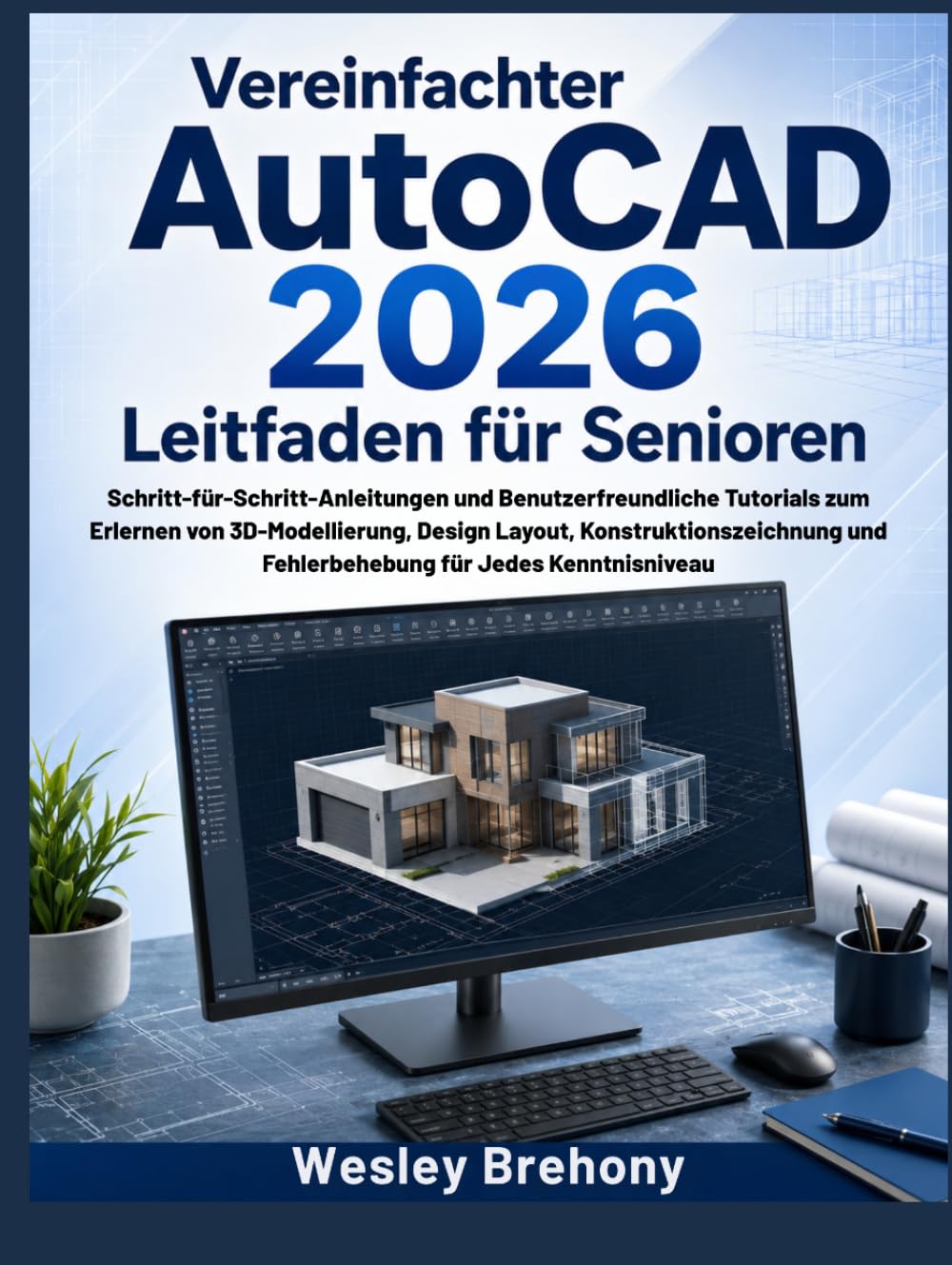 Vereinfachter AutoCAD 2026 Leitfaden für Senioren: Schritt-für-Schritt-Anleitungen und Benutzerfreundliche Tutorials zum Erlernen von 3D-Modellierung, ... und Fehlerbehebung für Jedes Kenntnisniveau