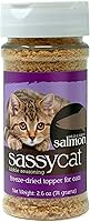 Vista 2 de Herbsmith Sassy Cat Kibble Seasoning – Pescado blanco liofilizado – Decoración de comida para gatos para comensales exigentes – Pescado blanco