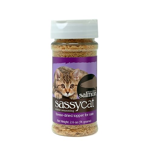 Herbsmith Sassy Cat Kibble Seasoning – Freeze Dried Salmon –
