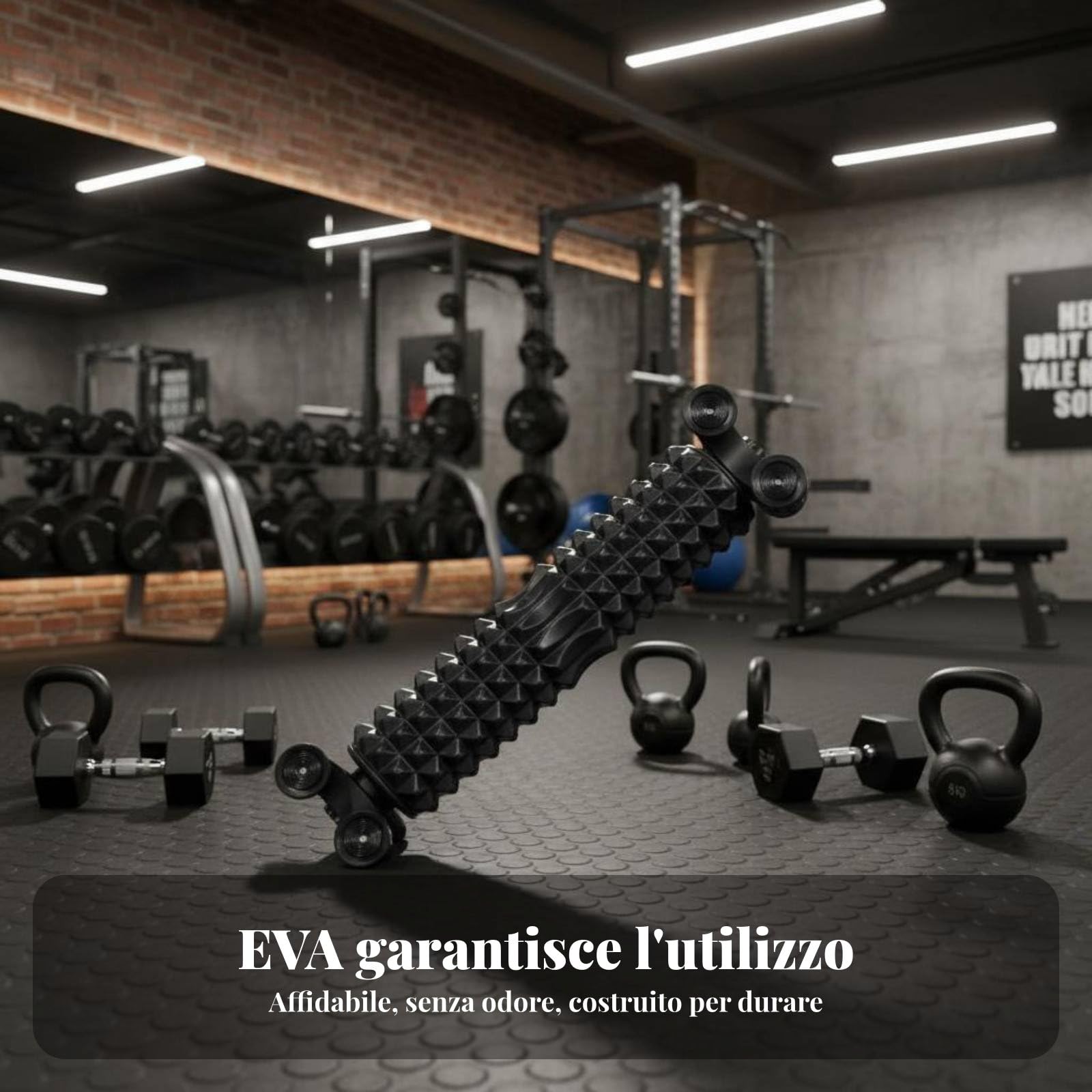 Foam Roller Rullo Massaggiatore Cilindro Fitness Supporto Stabile per Massaggio Profondo con Punti 3D Adatto a Recupero Muscolare Allungamento Allenamento a Casa, Ventosa Blu+Rosa Sfumato