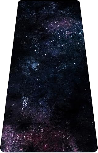 Cifupy Alfombrilla de yoga antideslizante de doble cara respetuosa con el medio ambiente, tapete de ejercicio de TPE con correa de transporte y