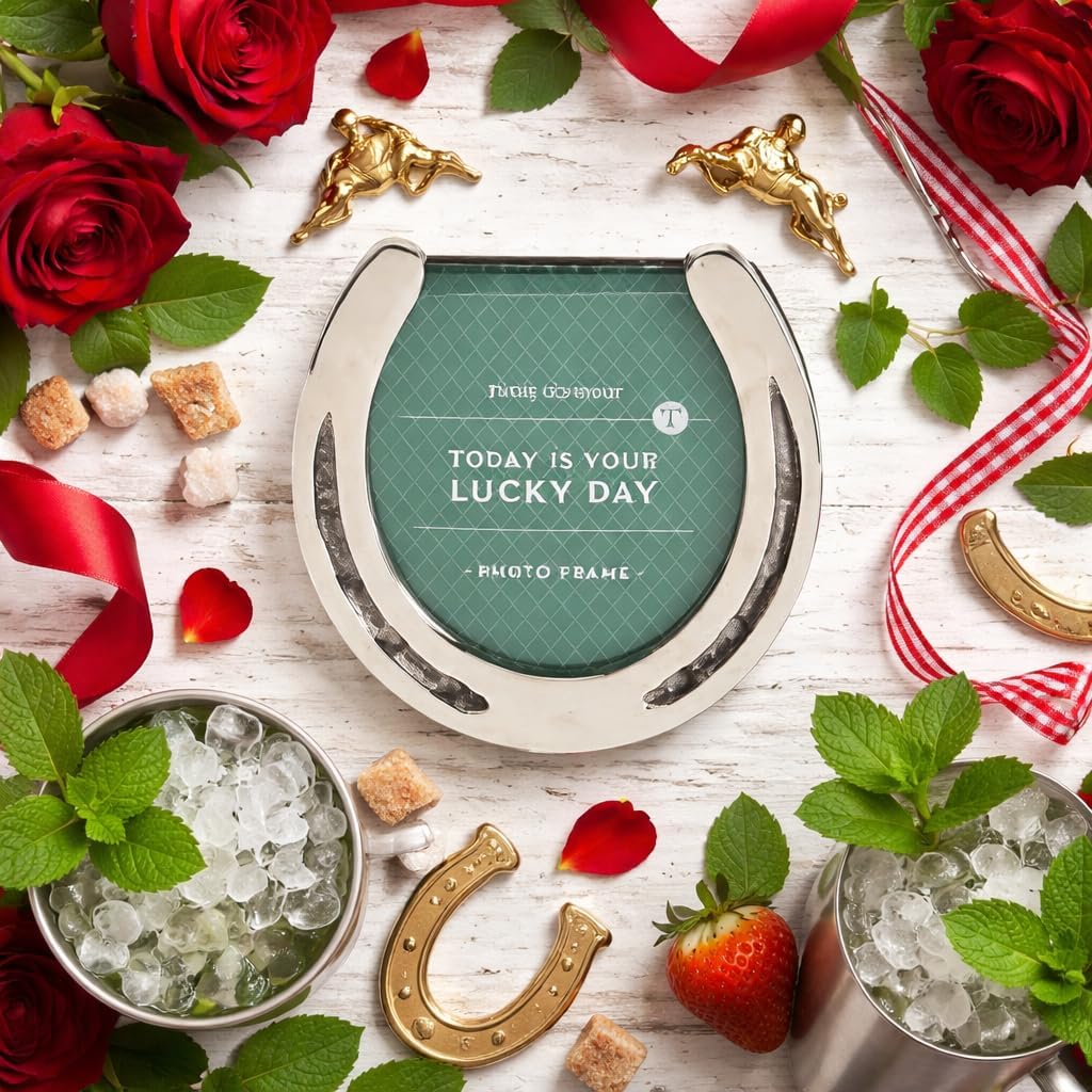 Two's Company Lucky Day Horseshoe 3 1/2" X 3 1/2" Photo Frame - Image 2