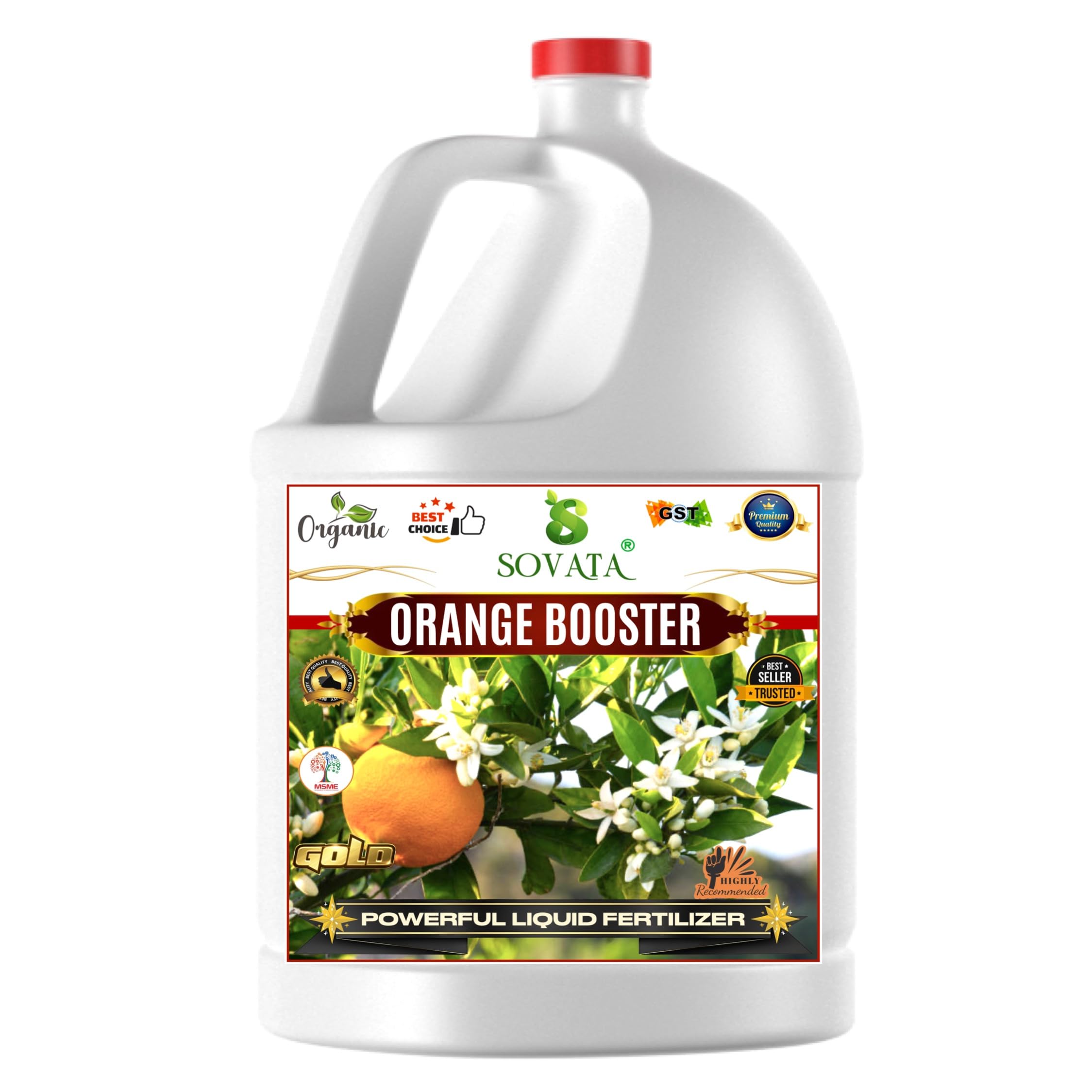 Sovata® Orange Booster, Essential Organic Powerful Liquid Fertilizer for Fast Growth and Heavy fruiting of Orange Plants. (1000 ml)-image-31