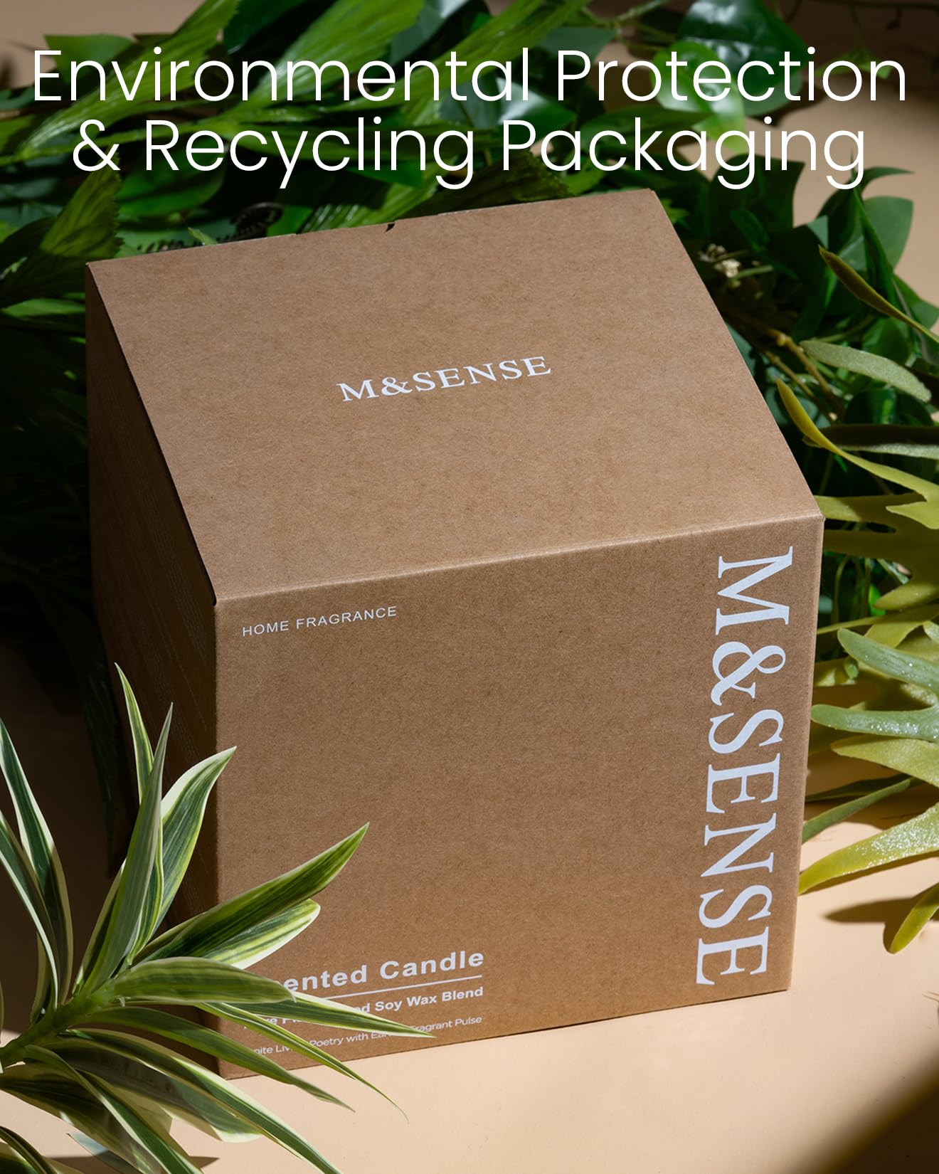 M&SENSE Bougie Parfumée à la Citronnelle Eucalyptus, Extérieure avec Couvercle, Très Taille 1700g, 370 Heures Cire de Soja, Parfum Frais pour Jardin et Accessoire Barbecue, Cadeau Homme Femme