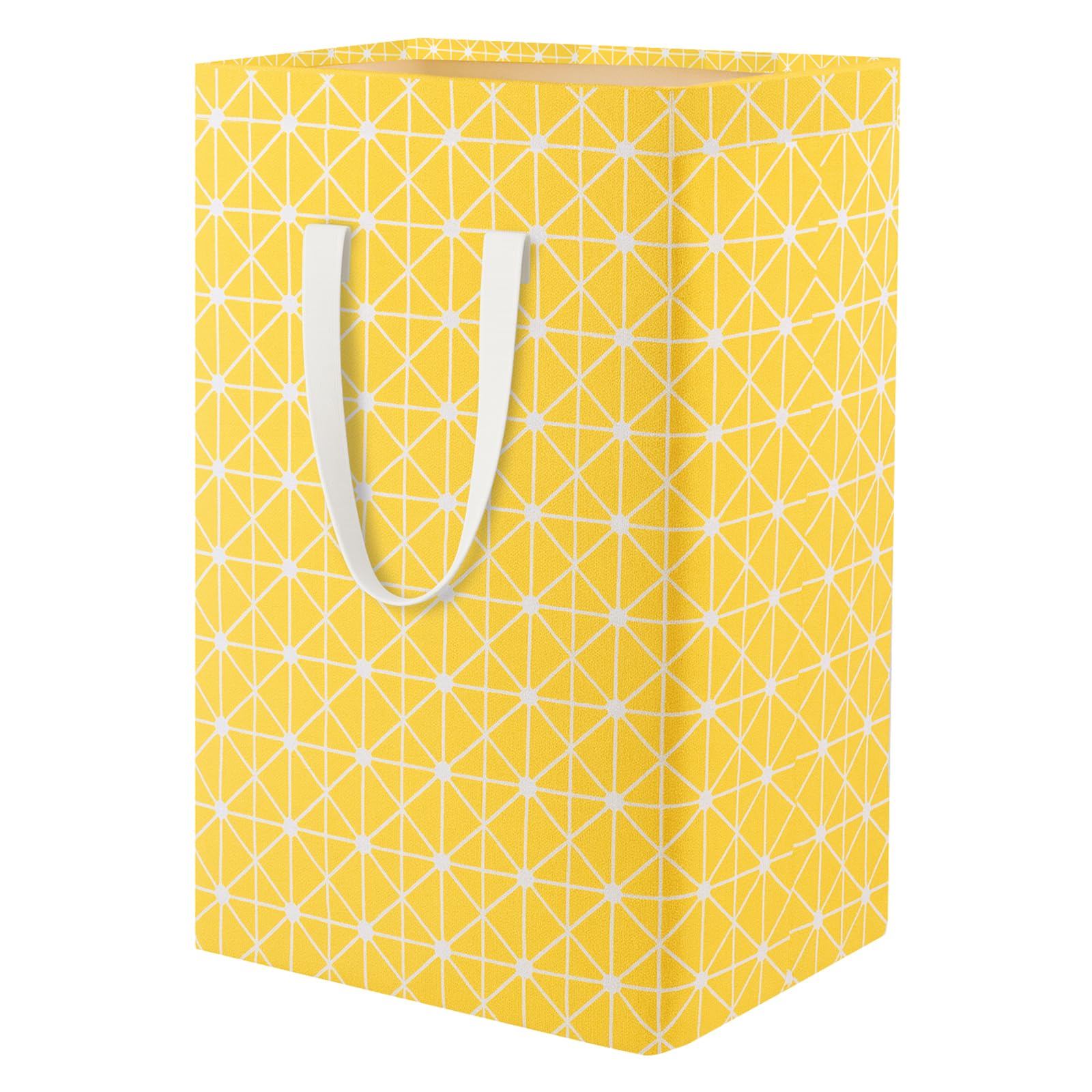Waterproof Laundry Hamper Collapsible Laundry Basket Extended Cotton Handle Laundry Bag Large Clothes Storage Toy Organization for Bathroom Bedroom Laundryroom College Dorms