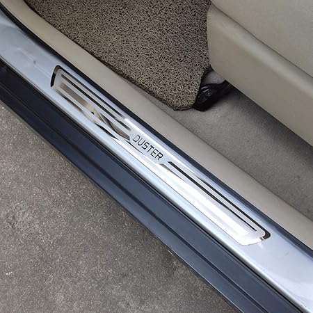 KLHYWEN 4pcs Plaques De Protection De Seuil De Porte De Voiture Pour FI-at, Accessoires Décoration Autocollant Anti-Rayures De Plinthes Auto En Fibre De Carbone,500L White