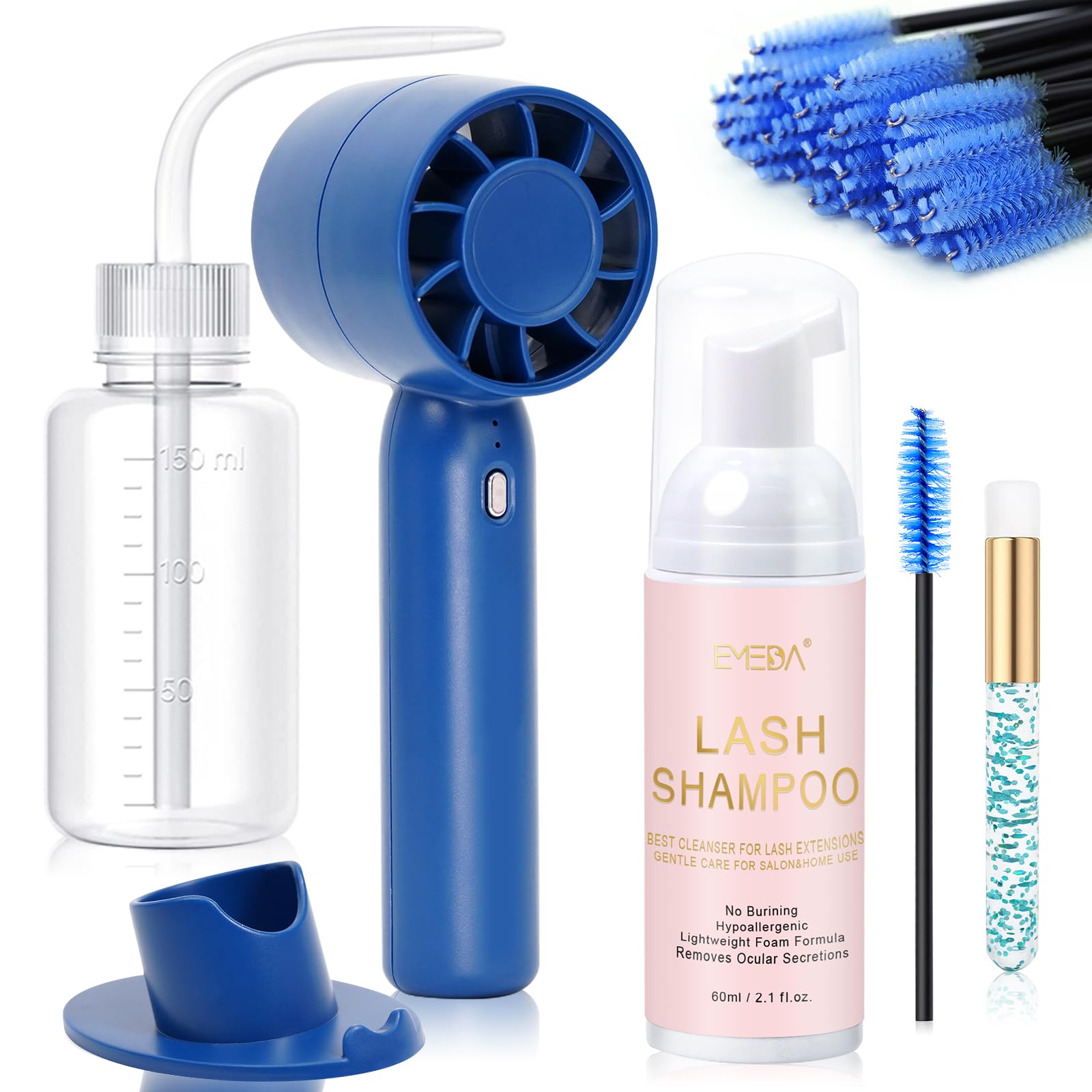 EMEDA Lash Shampoo Kit 2.02 fl oz Lash Cleaning Kit - makeup remover | Mubboo