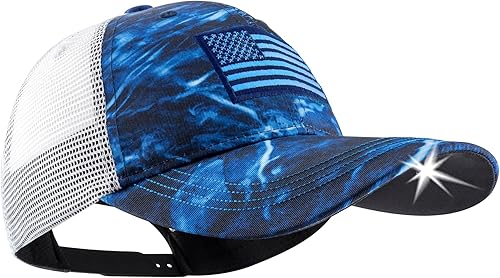 Miniatura 39 de POWERCAP - Gorra de béisbol LED con luz incorporada, luz LED con faro brillante y clasificación IPX4 2.0 Borde de árbol real