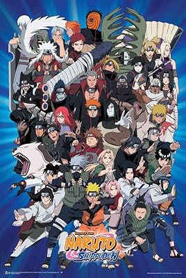 Compre Naruto Pôster com Vários Personagens - 24x36