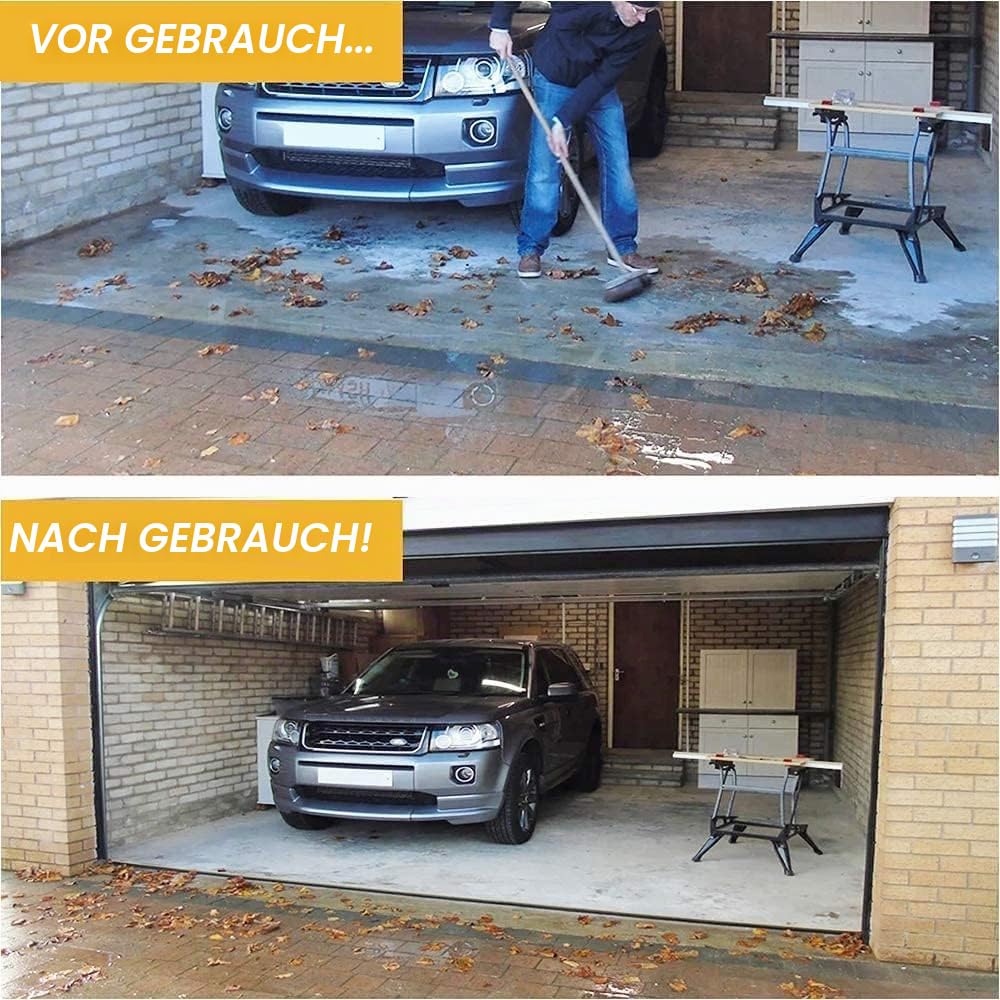 Garagentor Dichtung 4.8M universeller Garagentors Schwellendichtung Wetterfest Garagentors bodenabdichtung Gummi-DIY-Dichtungsersatz für Garagentore perfekt um Garagen sauber und trocken zu halten