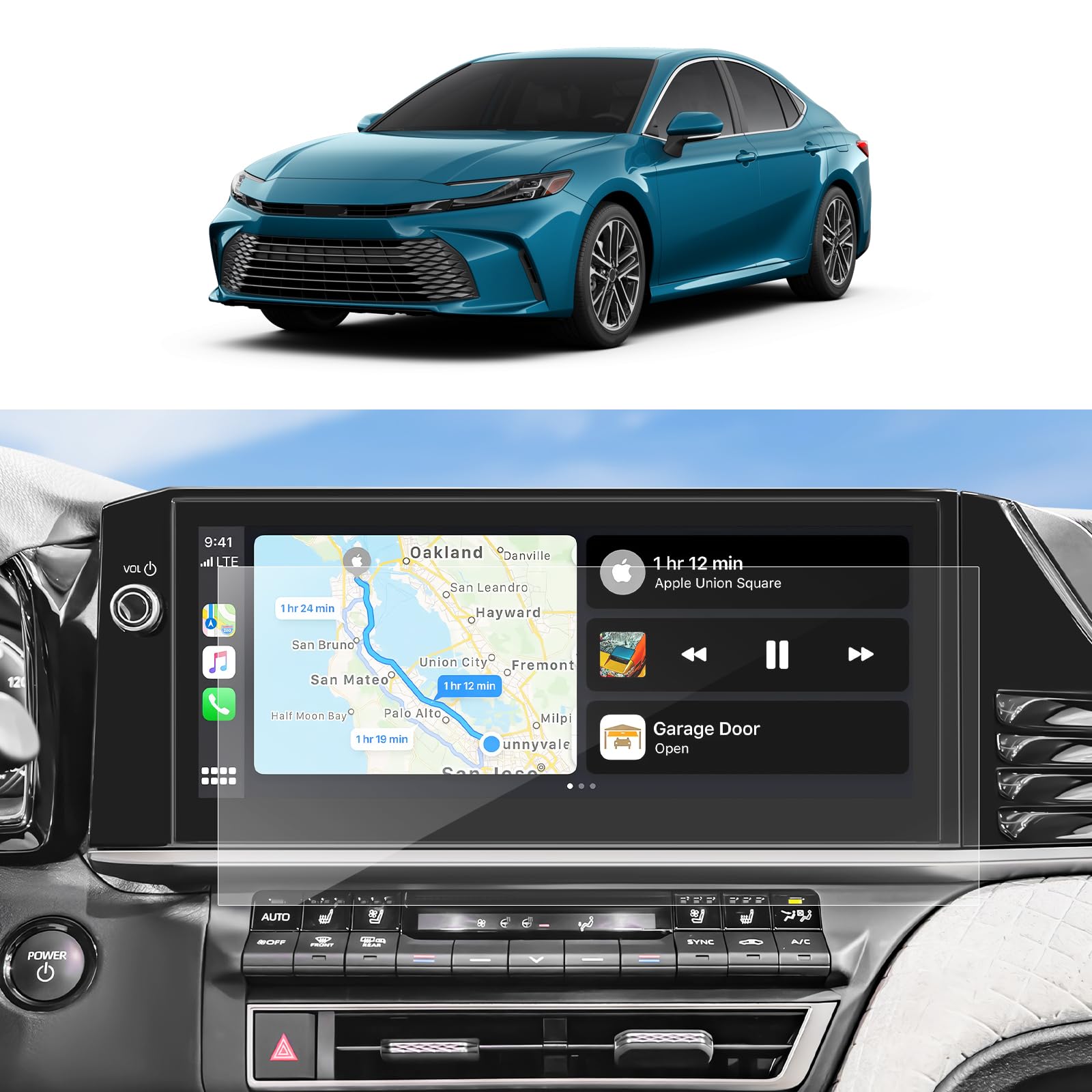 SKTU 2Pcs for 2025 2026 Toyota Camry Screen Protector 12.3 Inch for 2025+ Toyota Camry XLE/XSE 12.3 Inch Navigation Screen Toyota Camry 2025 2026