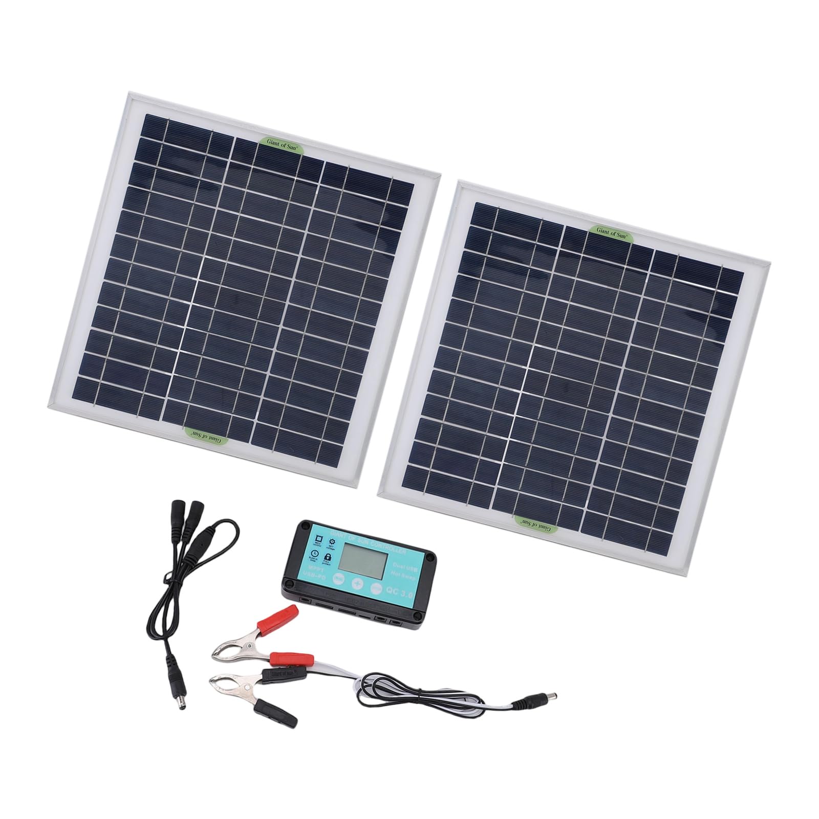 100W Solar Panel Set Solars Panel Charging Portable Solar Battery Charging Panels Intelligent Controller Set