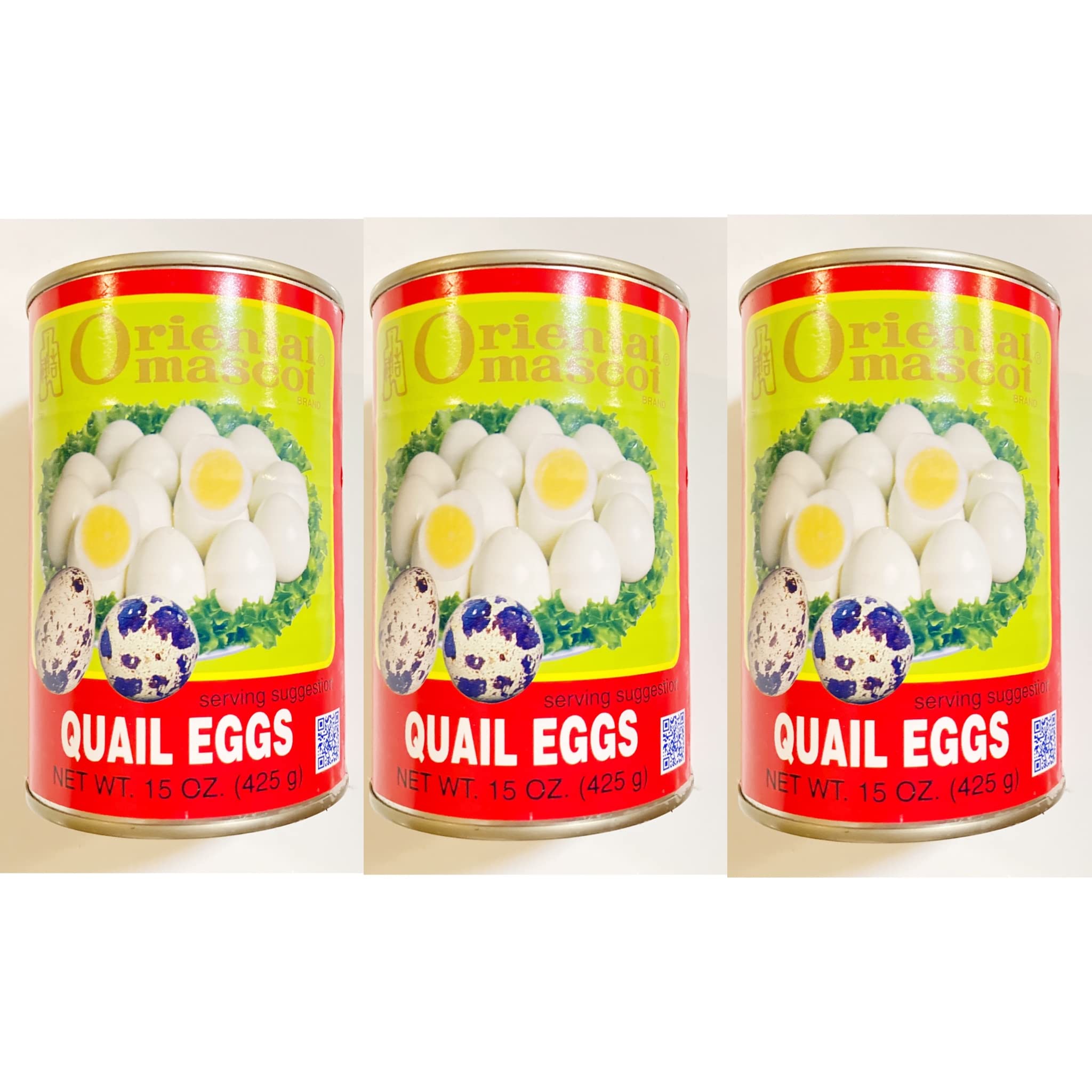 Generic3 Cans Oriental Mascot Quail Eggs (15 Oz Each)