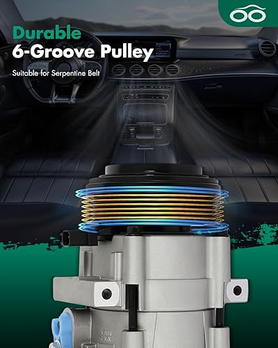 Miniatura 1306 de SCITOO CO 10739C - Compresor de CA compatible con Honda Element 2.4L 2003 2004 2005 2006 2007 2008 2009 2010 2011