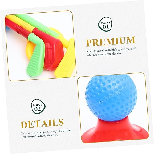 Miniatura 4 de Mini Golf Toy Set for Boy Girl Lightweight Clubs for Outdoor Fun for Toddlers Sports Activities Birthdays and Holidays