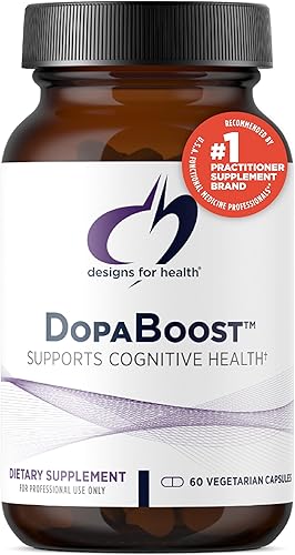 Designs for Health DopaBoost - Suplemento de apoyo a la dopamina para hombres y mujeres acetil-L-tirosina extracto de mucuna y vitamina B6 diseñado