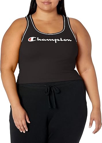 Champion Everyday Crop Top T-Shirt, Noir, M Femme