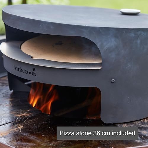 Barbecook Pizzaofen Holz Dynamic Centre 36 cm Backfläche, kompatibel mit offenem Holzgrill Nestor, 51,5 x 46 x 27,5 cm, Schwarz - 2