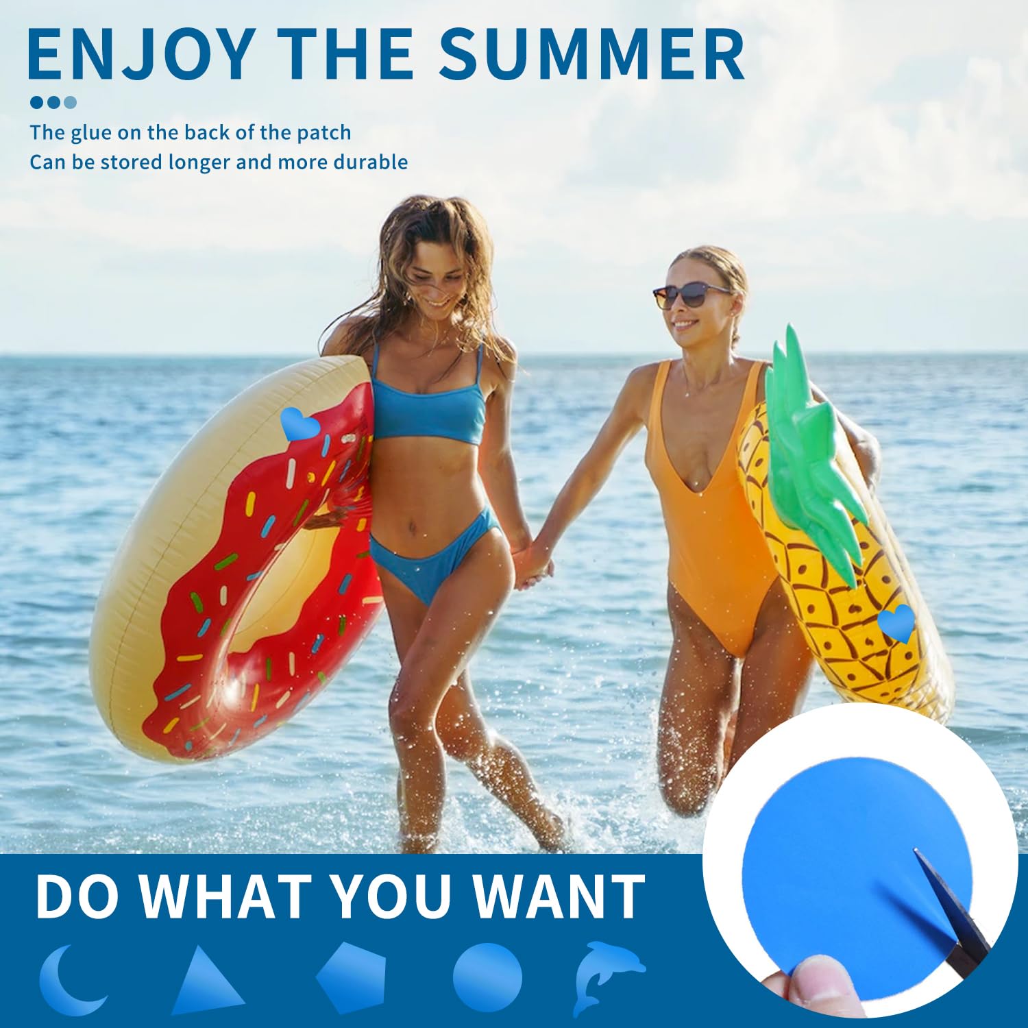 Kit Reparation Piscine 10x150cm Rustine Piscine Sous L'eau PVC Réparation Lin