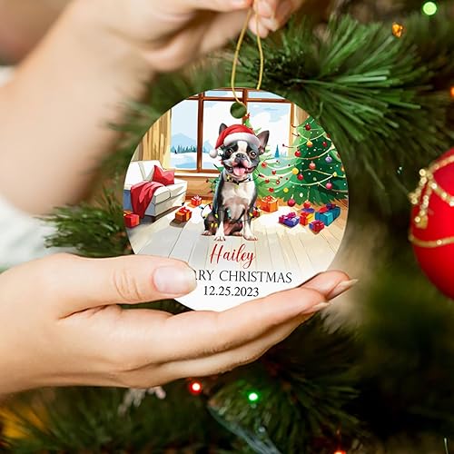 Miniatura 116 de Adorno personalizado para árbol de Navidad de perro Chow Chow, regalo único de Navidad negro para los amantes de los perros Adorno negro Chow Chow