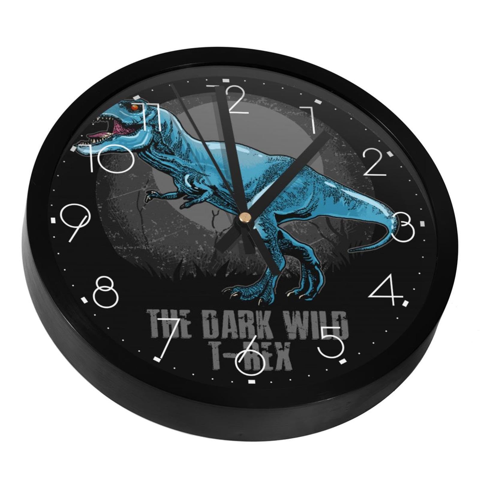 Horloge murale dinosaure déco intérieure originale pour cuisine et salon à piles