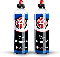 Adam's pH Neutral Car Shampoo 16oz 2pk - Biodegradable High Foam Wash Soap for Foam Cannon Bucket, Scratch-Free Auto Detailing Cars Trucks RVs