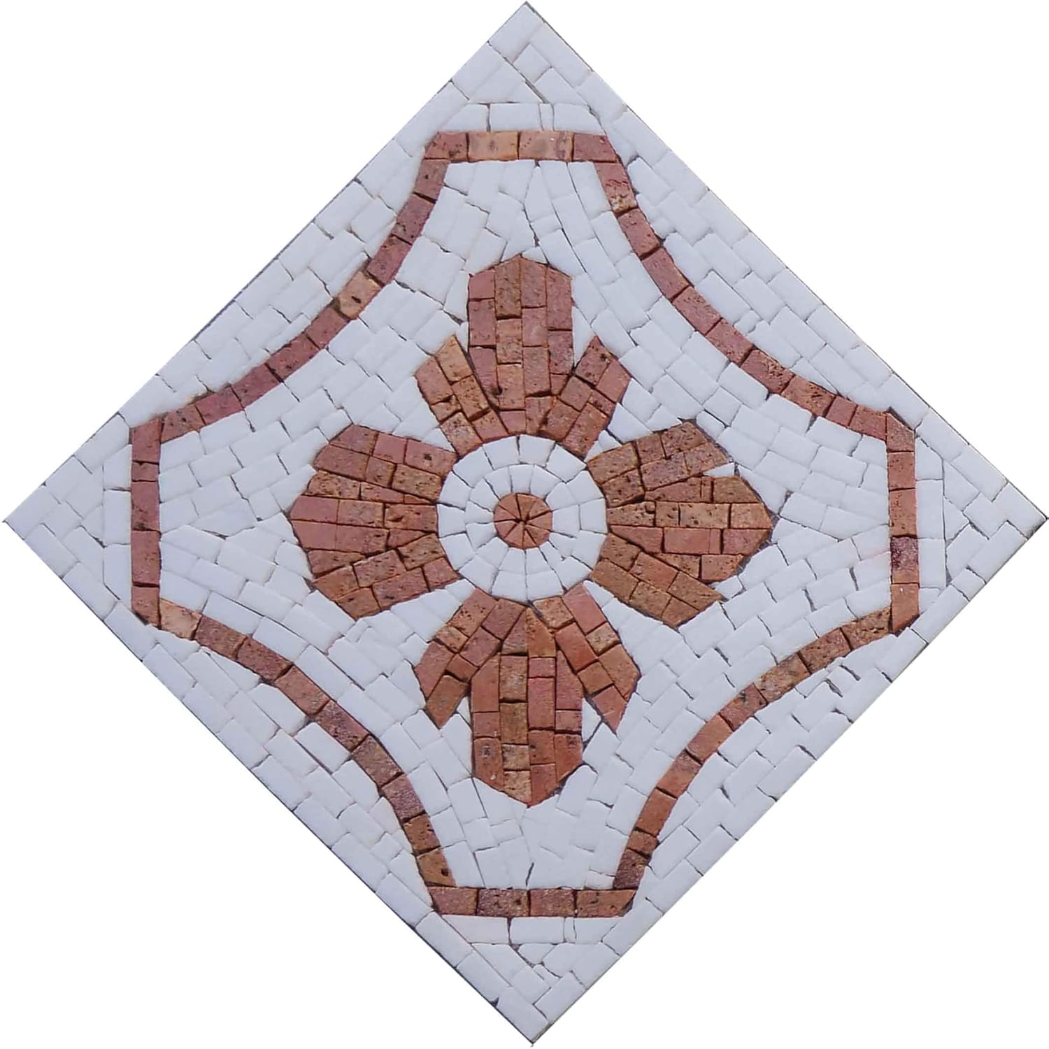 Geometric Pink Hand-cut tile Mosaic Art Mosaic Designs Mosaic Artwork ...