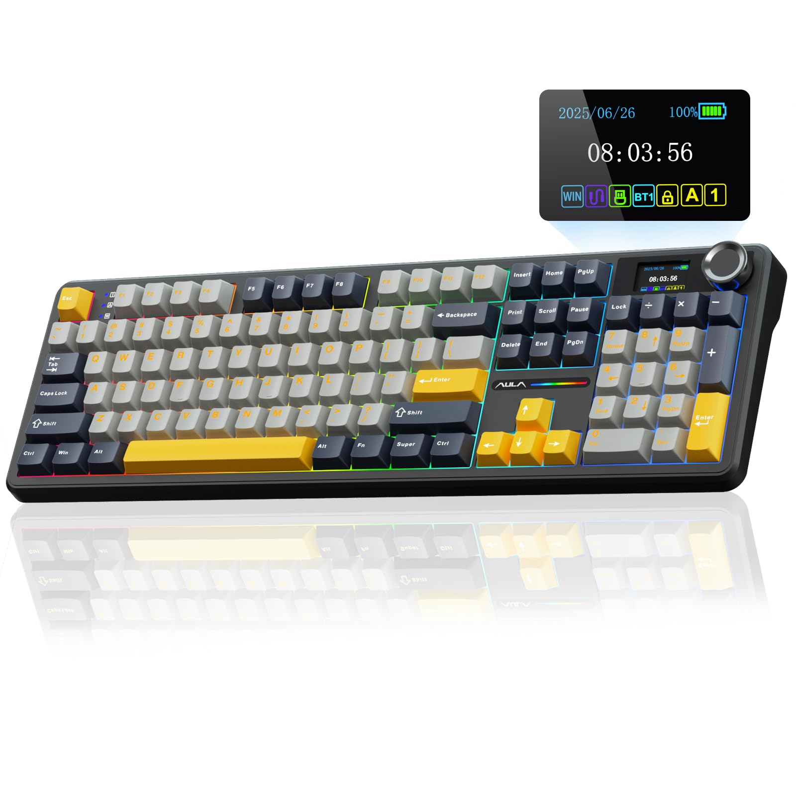 AULA F108 PRO - Wireless Mechanical Keyboard with