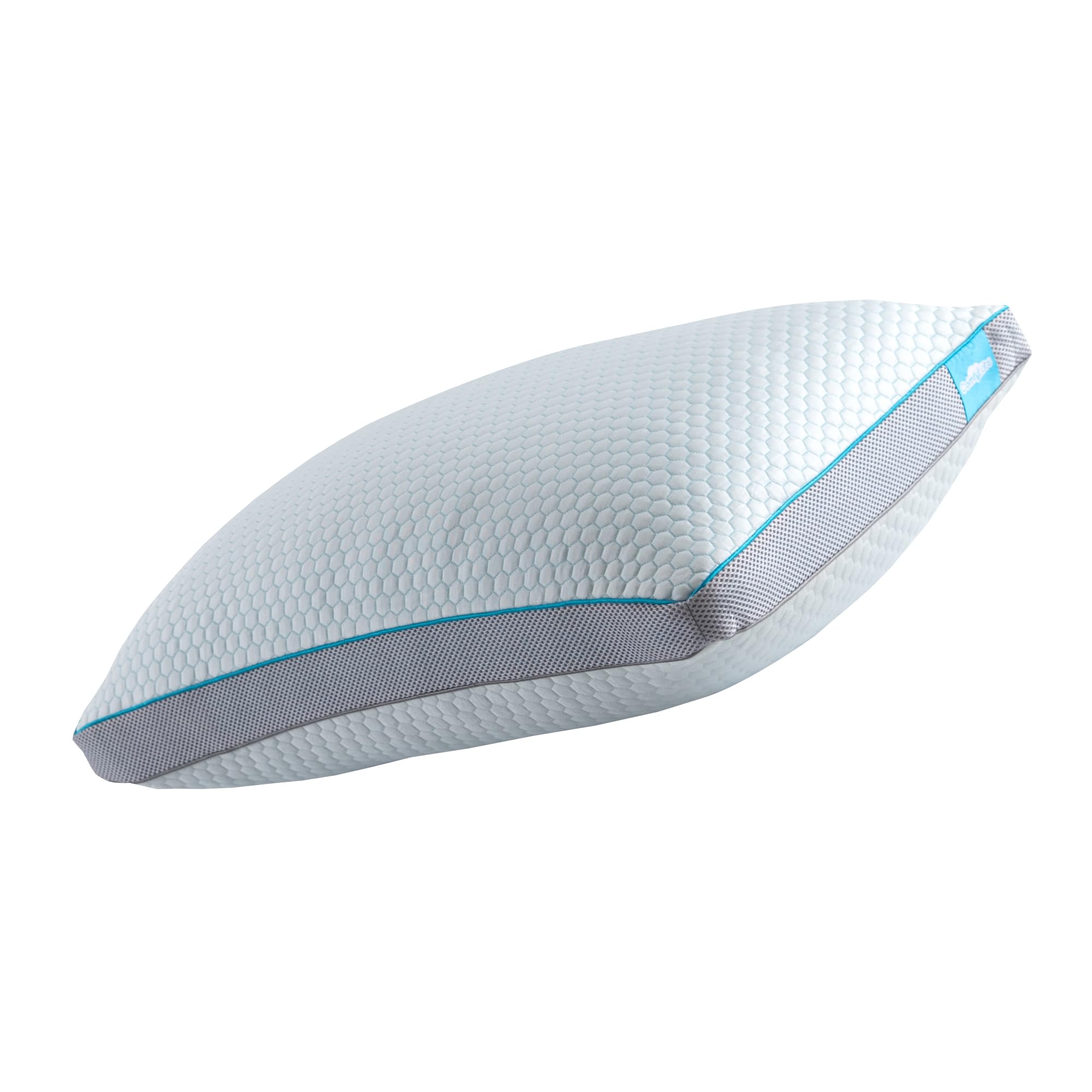 Premium Pillows 1 Pack Hotel Quality Hybrid Neck Pillow For Bed Stomach Back Side Sleepers Filled With Shredded Memory Foam Pillow And Down Alternative Hypoallergenic Soft Breathable Bamboo Fabric โ image 1