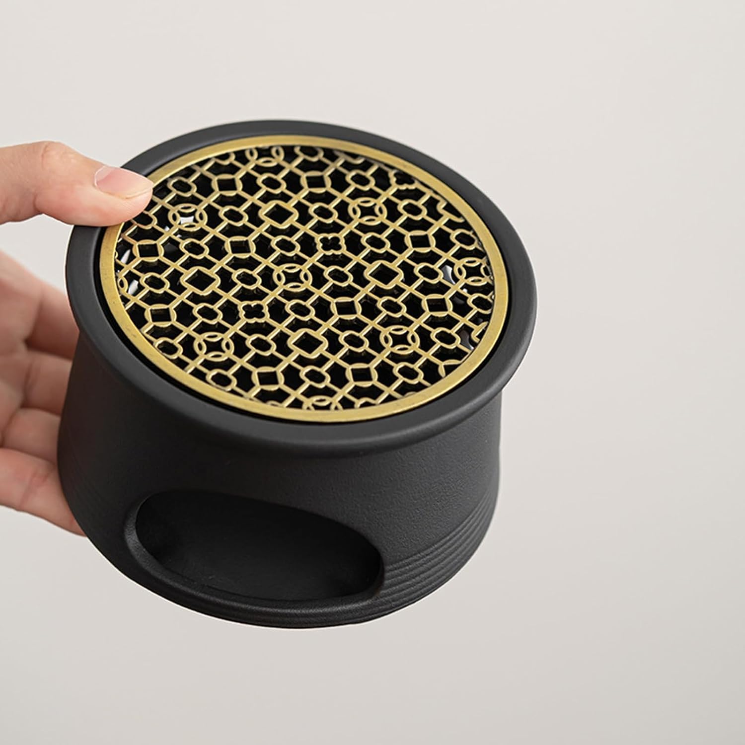 Teapot Warmer, for teapot Black as a Warmer or Desk Decoration, teapot Heat-Resistant Coffee Warmer for Home and Office (Nero)