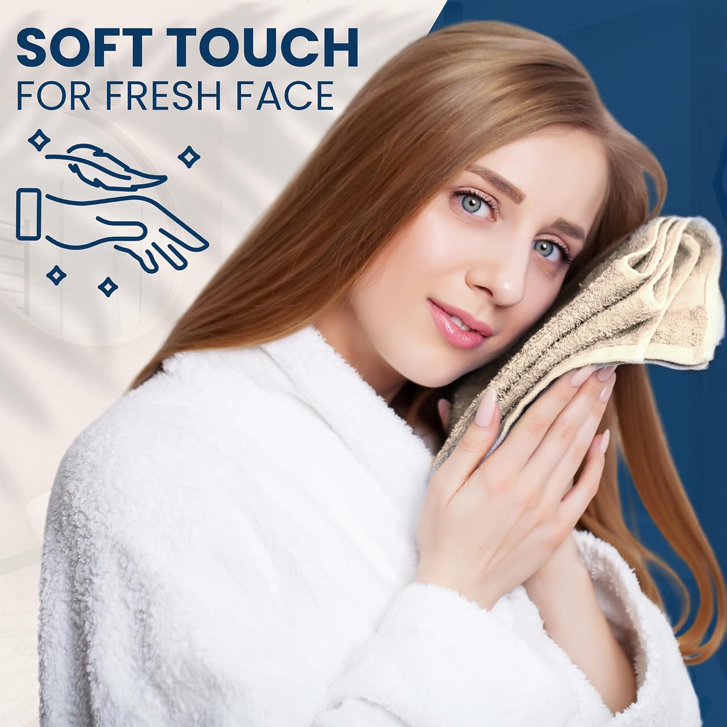 Luxury Egyptian Cotton Face Cloth Flannel Fingertip Towels Set 500 GSM Supersoft and Highly Absorbent Washcloths 30x30 cm (Teal Blue, Pack 6) (Pack 12, Plum Purple)