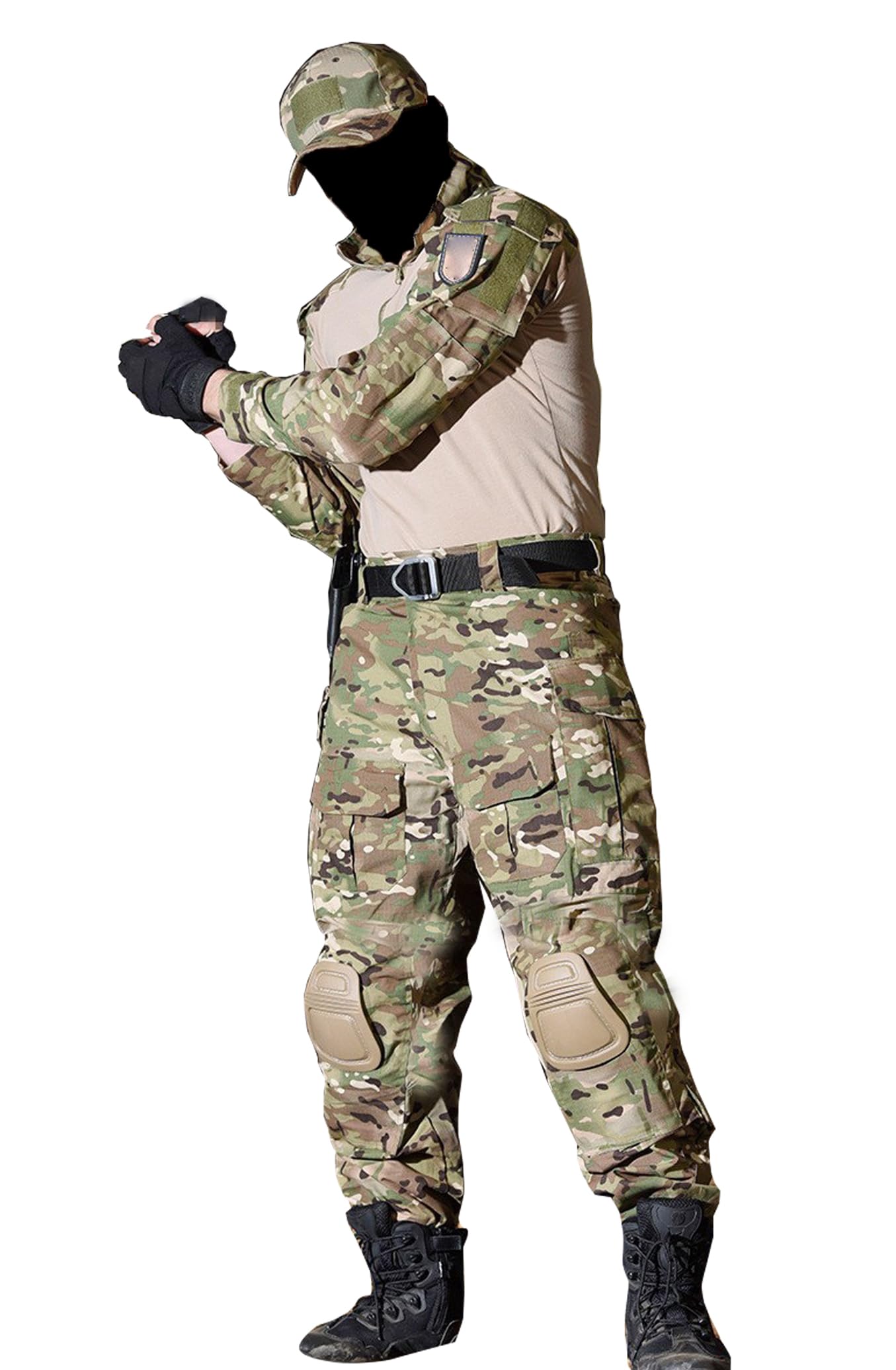 Traje Táctico Airsoft Pantalones Camisas Paintball Uniforme Camuflaje Militar Manga Larga Ripstop BDU