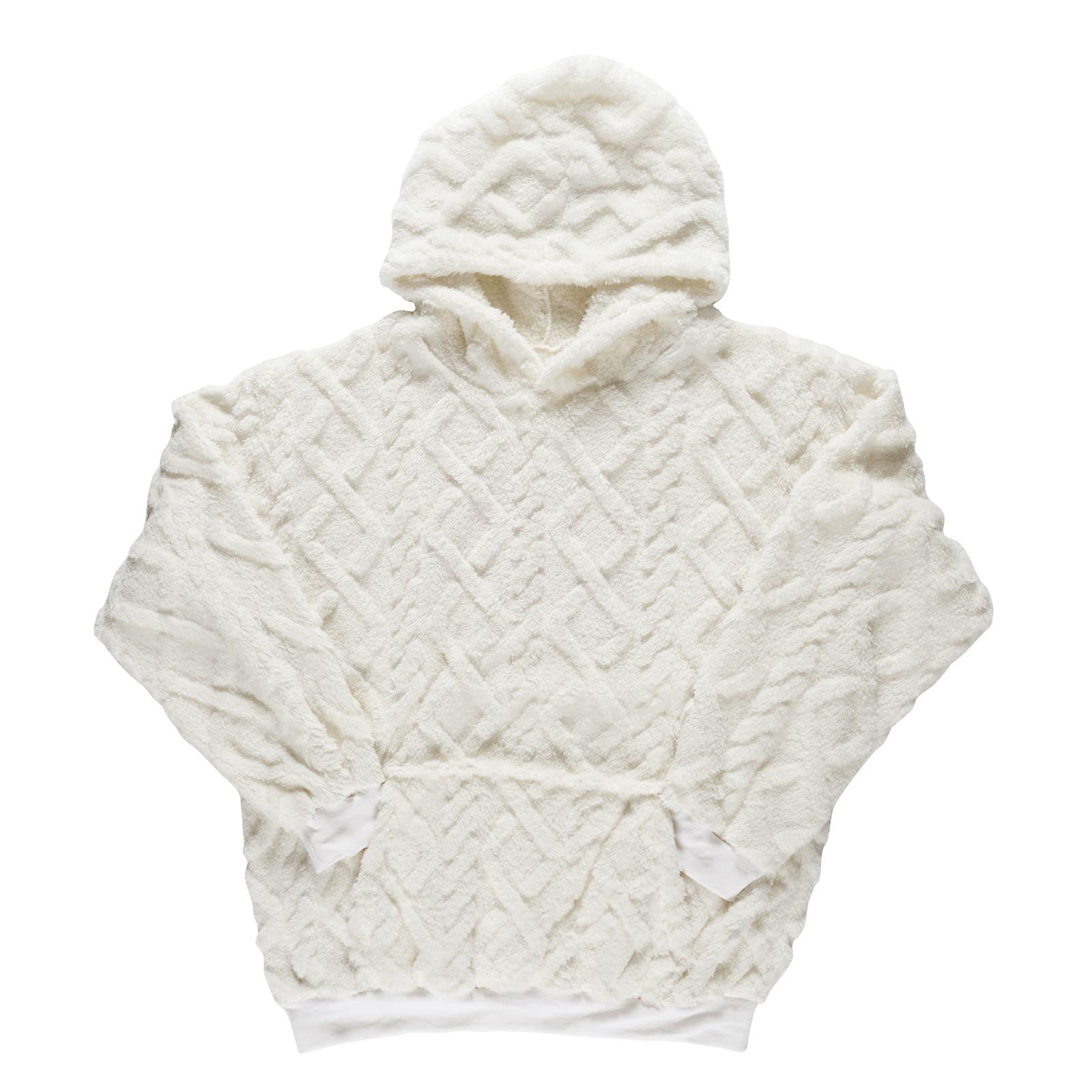 Hoodie unique confortable femme blanc/rose THE CONCEPT FACTORY TX0009 M