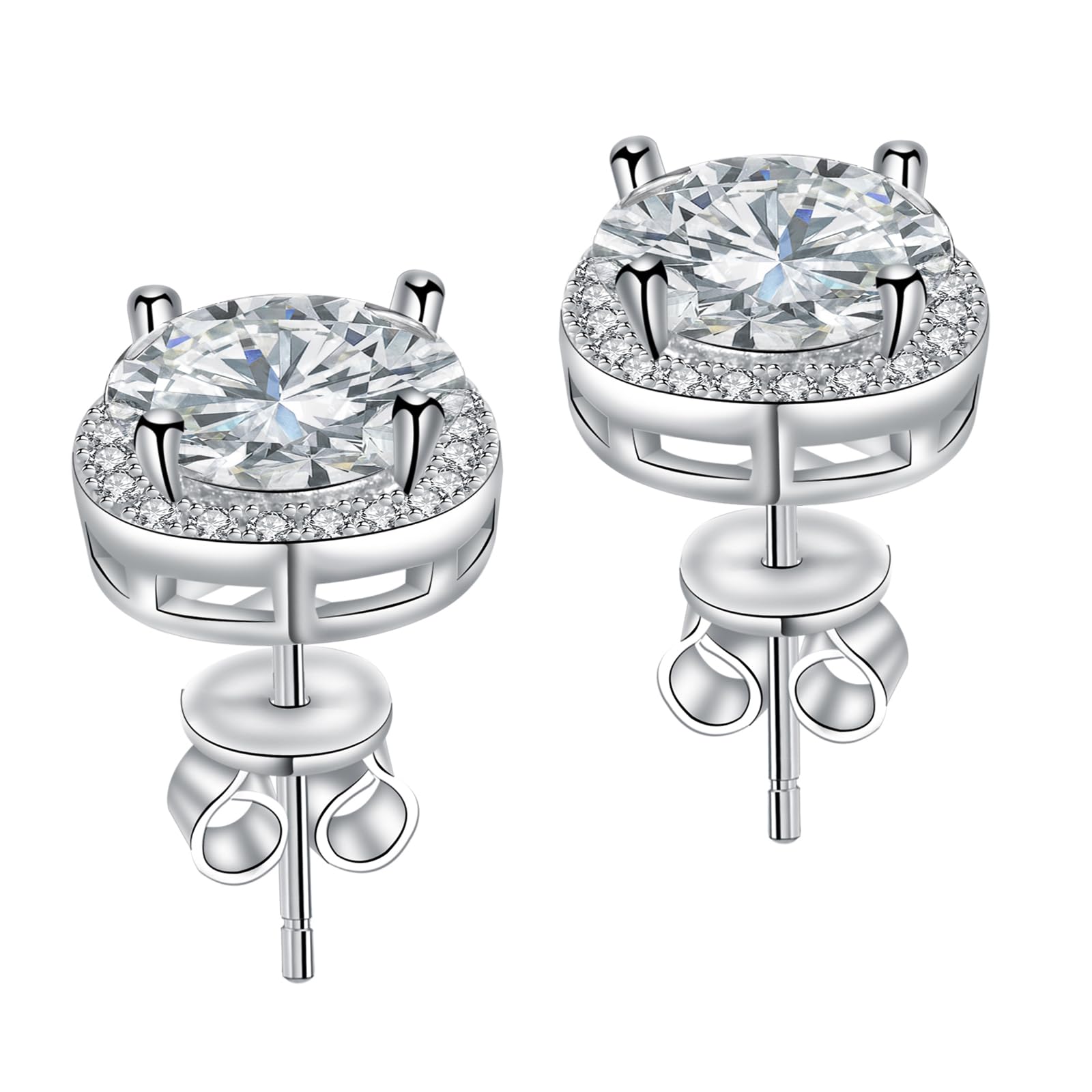 75% Off Moissanite Stud Earrings for Women - Image 1