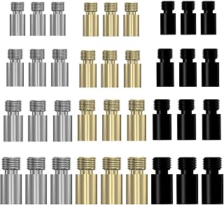 36PCS Dart Weights Brass Gold Silver Black 1.5/2/2.5/3 Gram Weights 2BA Thread Universal Dart Weight Gain Accessories Copper Darts Adjust Gram Weight & Length Dart Accessories Dart Add Accentuator