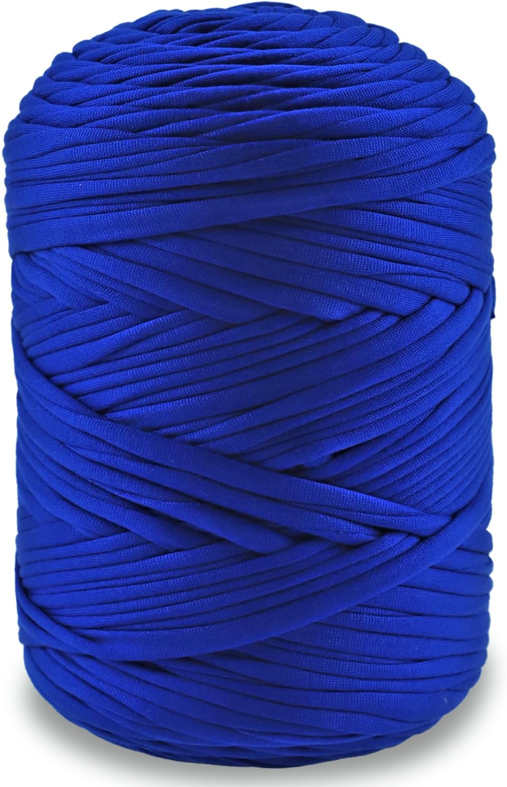 NOTIONSLAND 400g T-Shirt Yarn Knitting Yarn Fabric Crochet Yarn for Bag, Basket, Blanket Home Decor - Sapphire Blue Soild Color Yarns