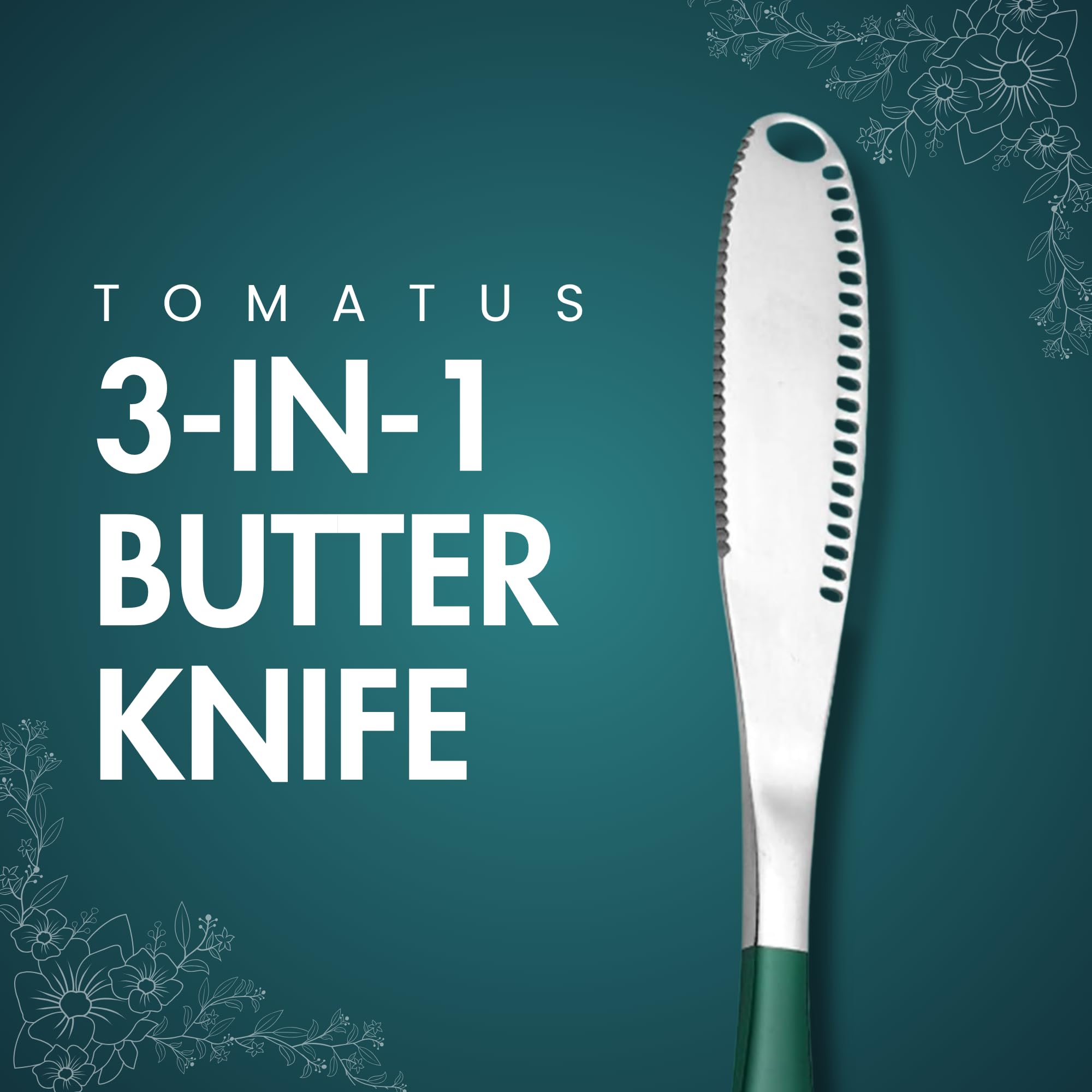 Stainless Steel 3-in-1 Butter Spreader Knife -2