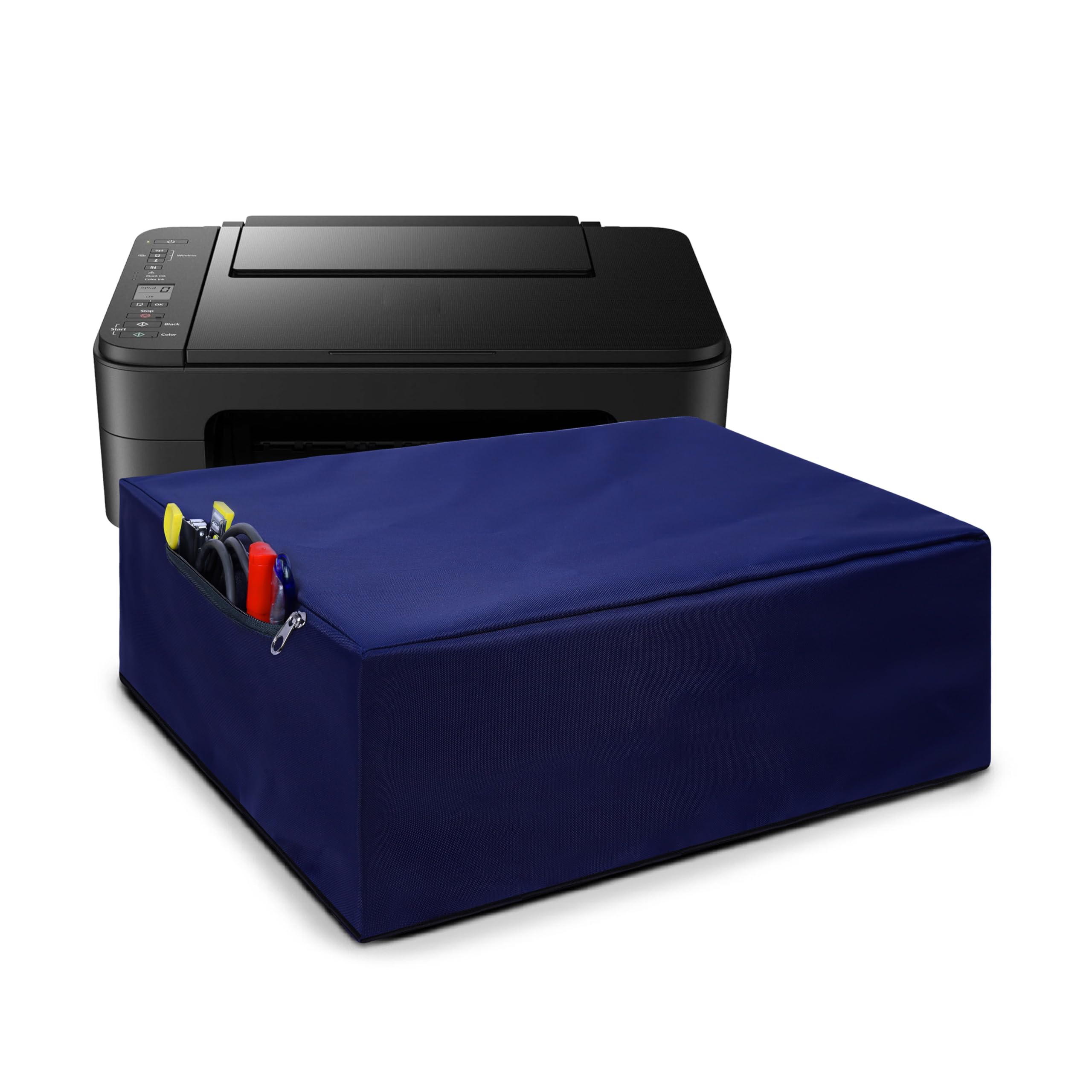 Dust Proof Washable Printer Cover for Canon Pixma TS3370s / TS307 / E3370 All-in-One Wireless Inkjet Color Printer - Blue-image-4