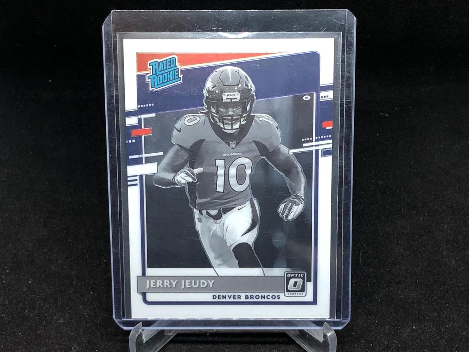 Jerry Jeudy 2020 Panini Optic Rated Rookie Negative Variation Sp Rc # 307 - Football Cards