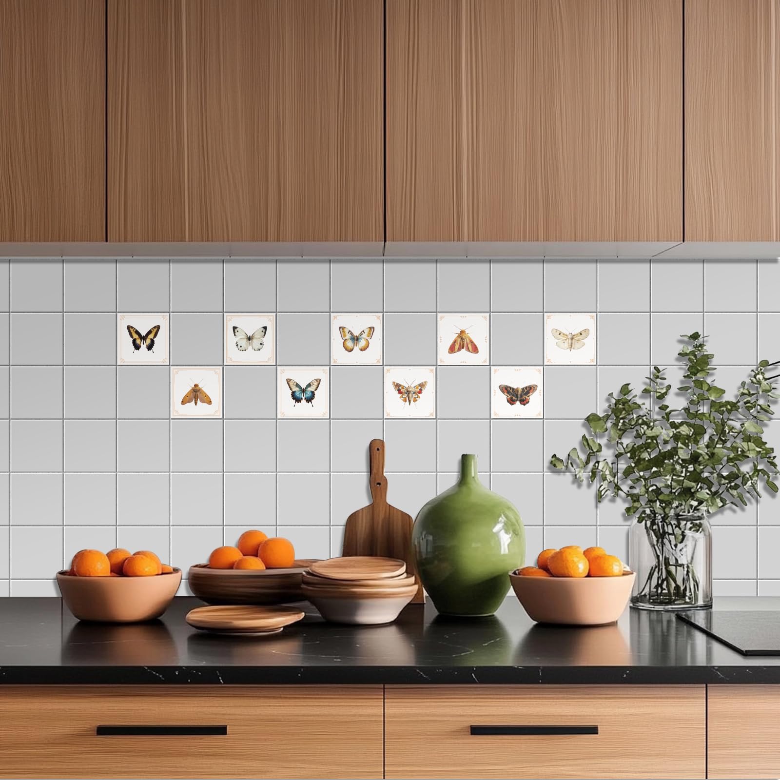 Adesivi Piastrelle PVC 36 Pezzi 10x10cm - Decorativi Impermeabili Per Cucina E Bagno - Foto 13