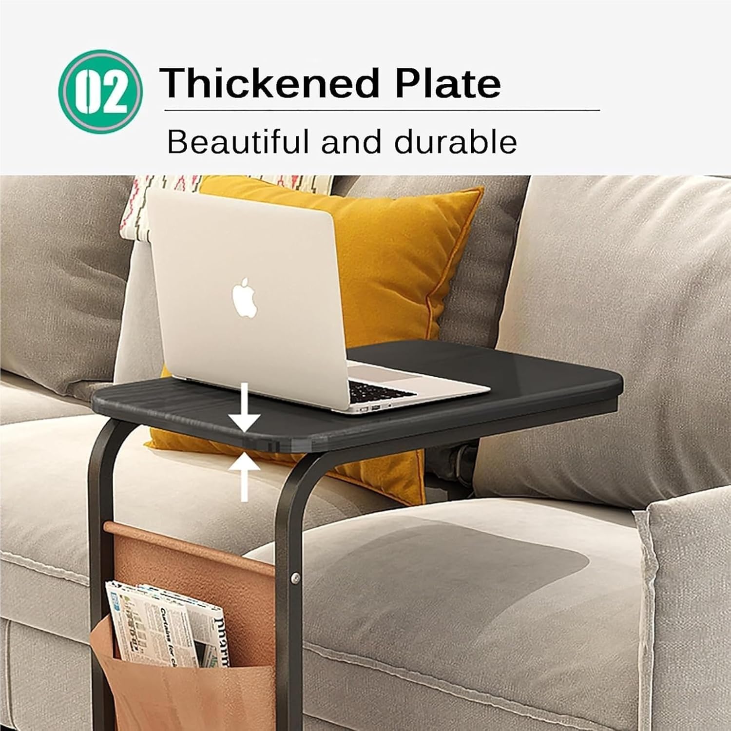 収納バッグ サイドテーブル コの字型デザイン キャスター付き Fangool