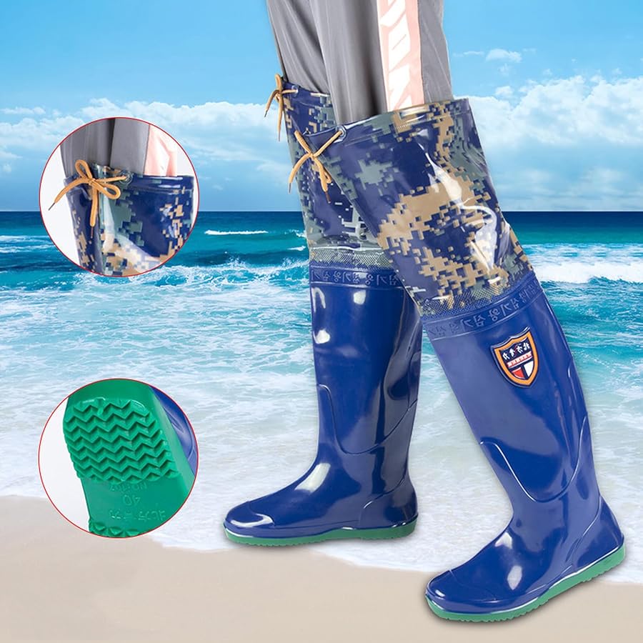 Amazon | [JUIN] ウェーダー 釣り 田植え 長靴 レディース メンズ 完全