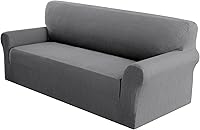 Vista 8 de PrinceDeco Waterproof Couch Covers Slipcovers for Sofas,1 Piece Stretch Jacquard Sofa Slipcover Leakproof Pet Friendly Furniture Protector for Kids