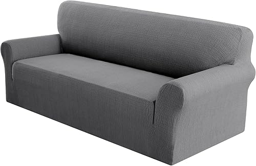 Miniatura 2 de PrinceDeco Funda de sofá impermeable para sofás y sofás, 1 funda elástica de jacquard para sofá, a prueba de fugas, protector de muebles para