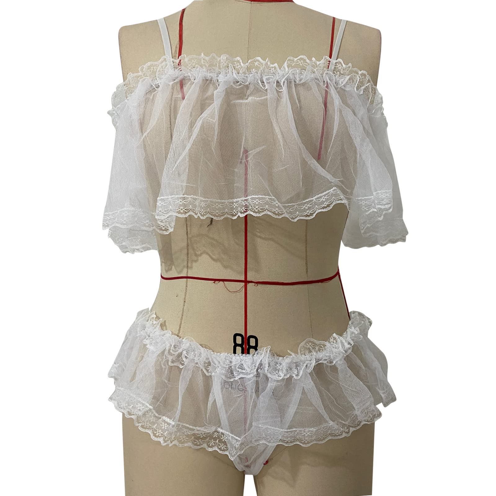 2026 Ensemble de Lingerie en Dentelle avec Armatures pour Femmes Deux pièces en Transparente pour Nuits romantiques